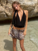 Women's Where Were You Mini Skirt Tiger