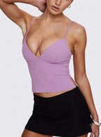 Women's Sculpture Top Lilac