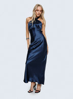 Women's Rosaminta Halter Maxi Dress Cobalt Blue — Dress