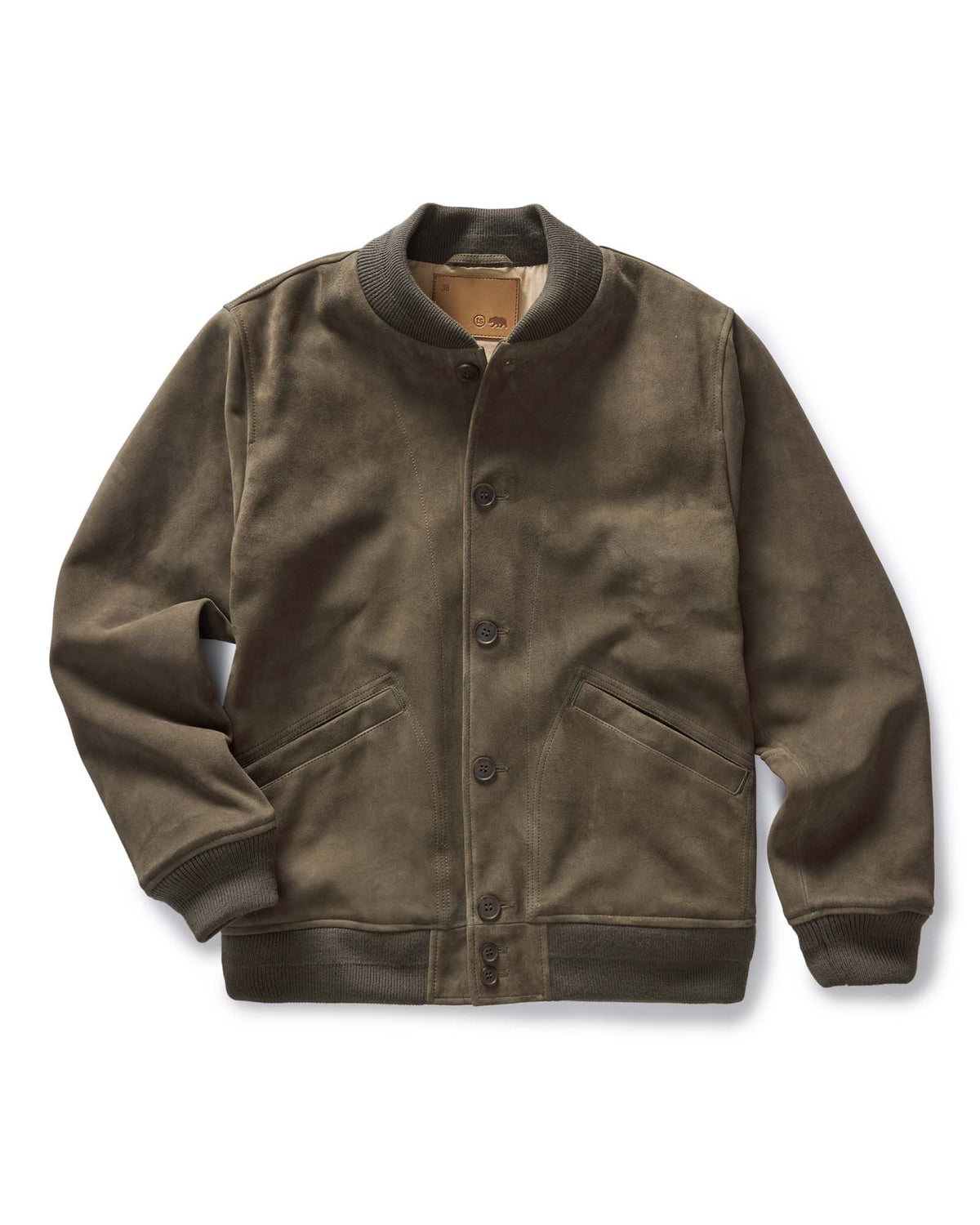Men's The Bomber Jacket in Army Suede