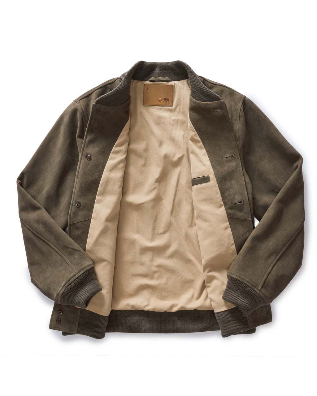 Men's The Bomber Jacket in Army Suede