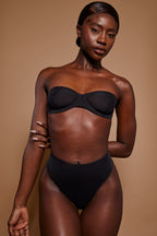 Women's Soft Mesh Strapless Bra in Black — Intimates