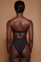 Women's Soft Mesh Strapless Bra in Black — Intimates