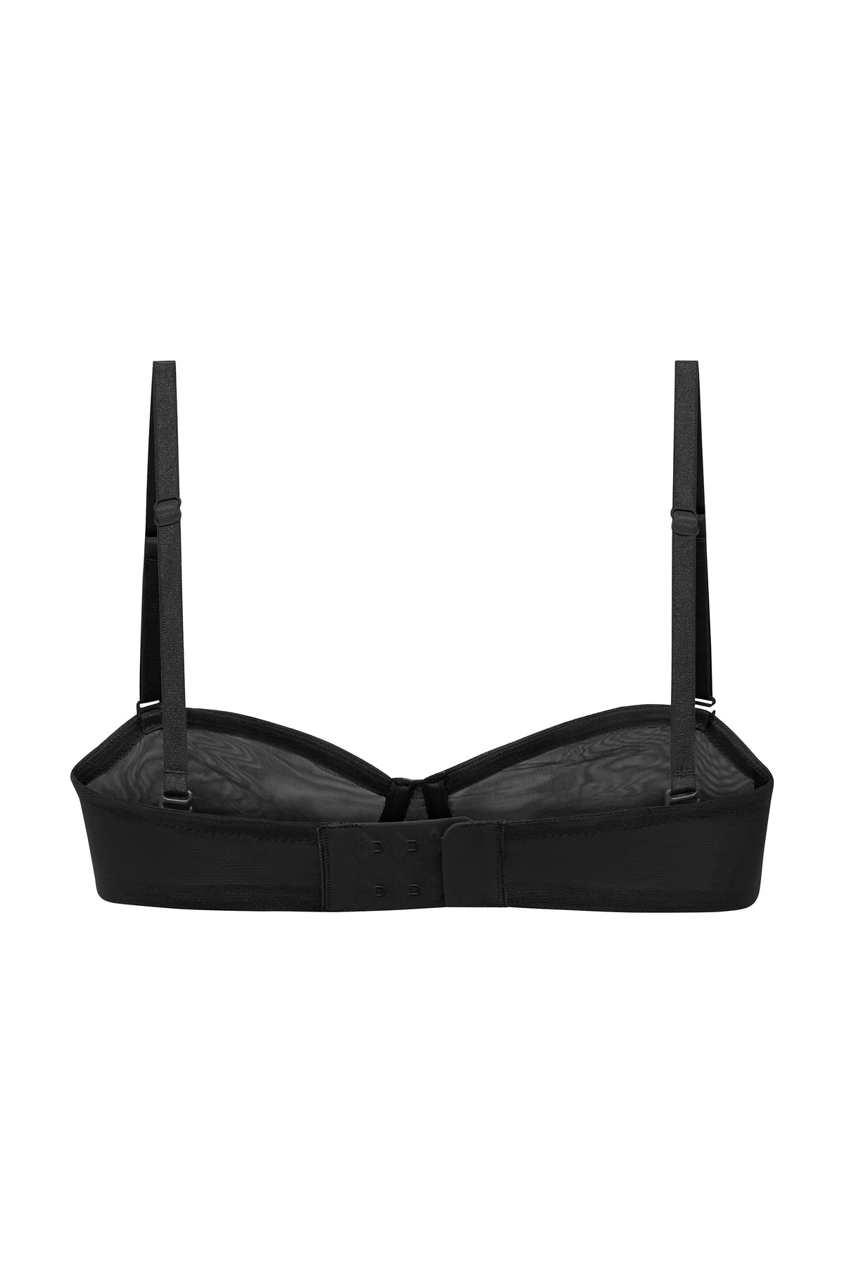 Women's Soft Mesh Strapless Bra in Black — Intimates