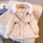 Women's Cinched-Waist Padded Parka