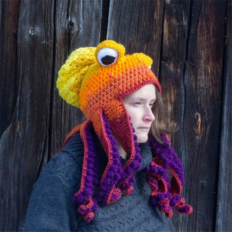 Crochet Octopus Beanie