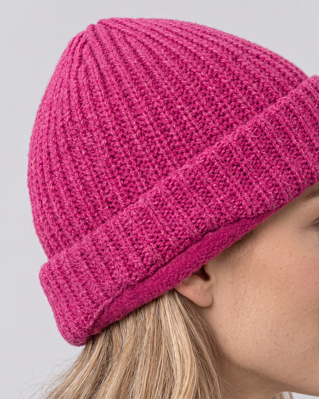 Women's Fleece-Lined Knit Beanie — fit detail [wb-gender-final-89]