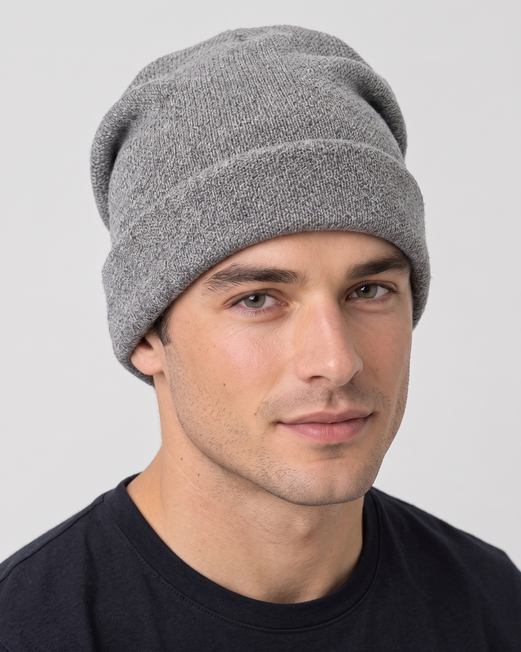 Men's Everyday Knit Beanie — Dark Gray / 50 × 27 cm — hero — wb-gender-final-155
