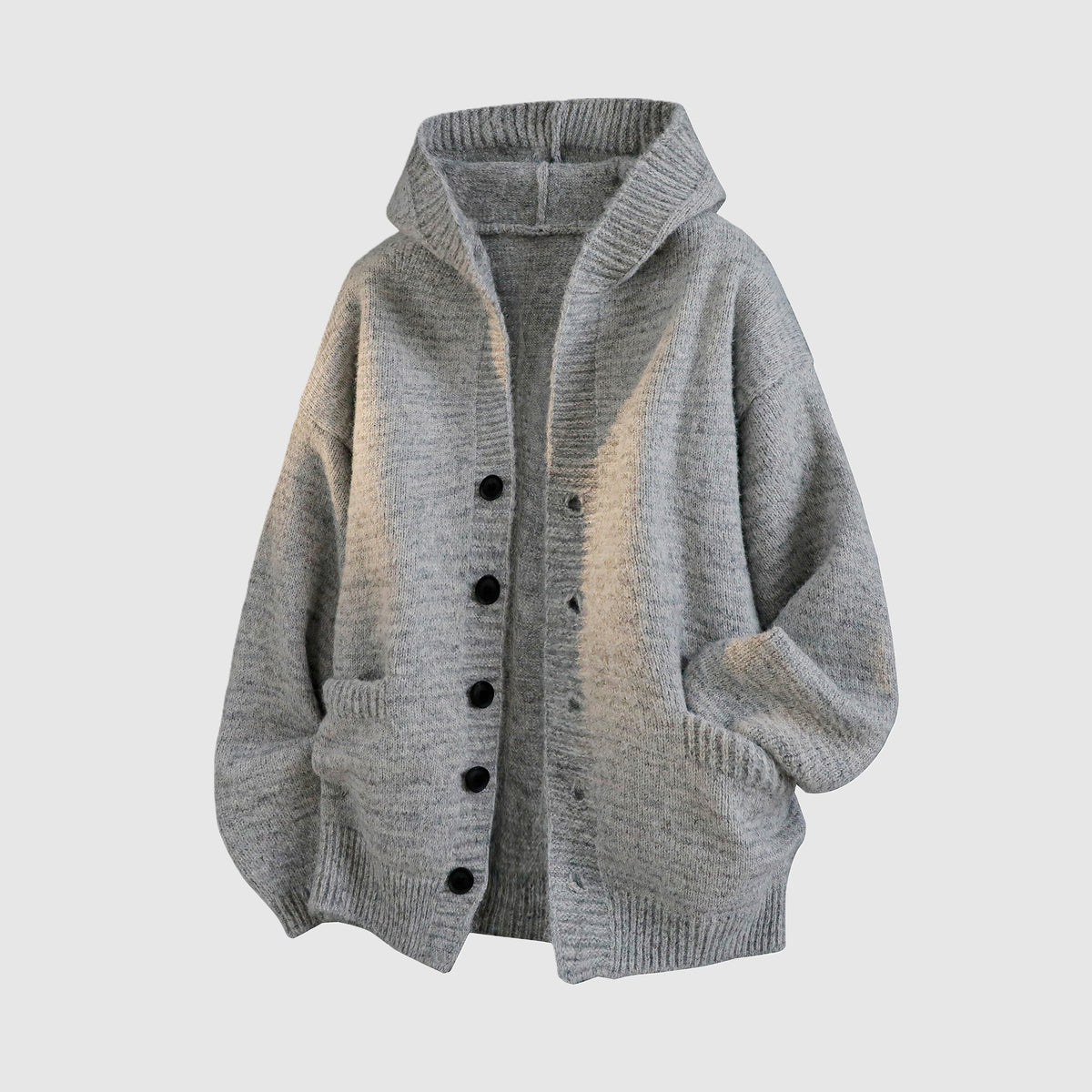 Men's Hooded Knit Cardigan