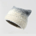 Plush Cat-Ear Knit Beanie