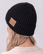Women's Classic Fleece-Lined Knit Beanie — fit detail [wb-gender-final-38]