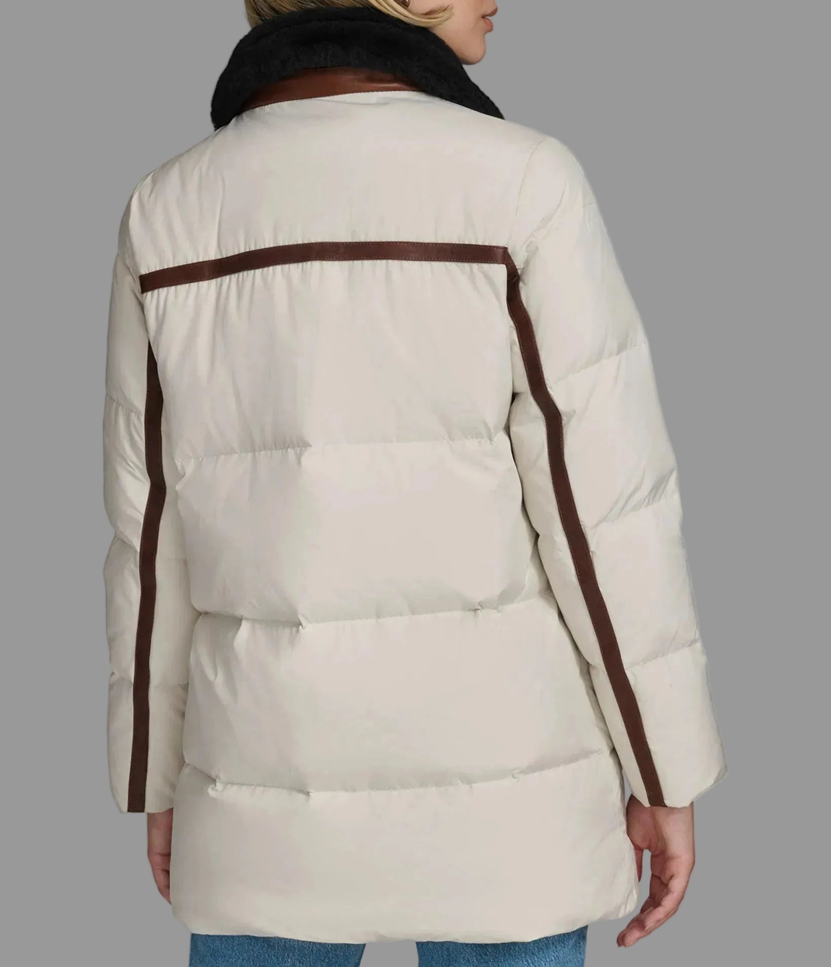 Dutton Down Parka with Leather Trim