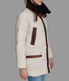 Dutton Down Parka with Leather Trim