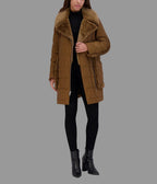 Astor Faux Shearling Hooded Jacket