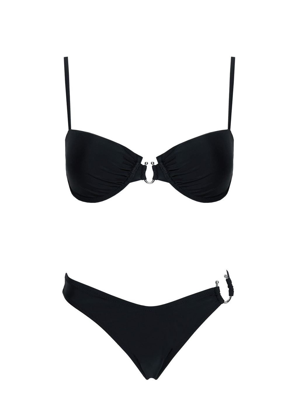 Women's Alexea Underwire Bikini Top Black — Swimwear