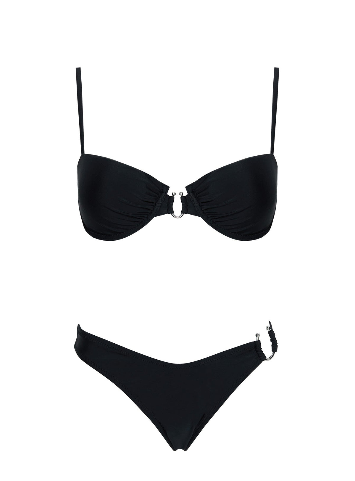 Women's Alexea Underwire Bikini Top Black — Swimwear