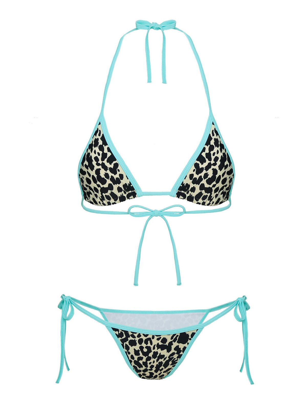 Women's Blaylock Triangle Bikini Top Leopard — Swimwear