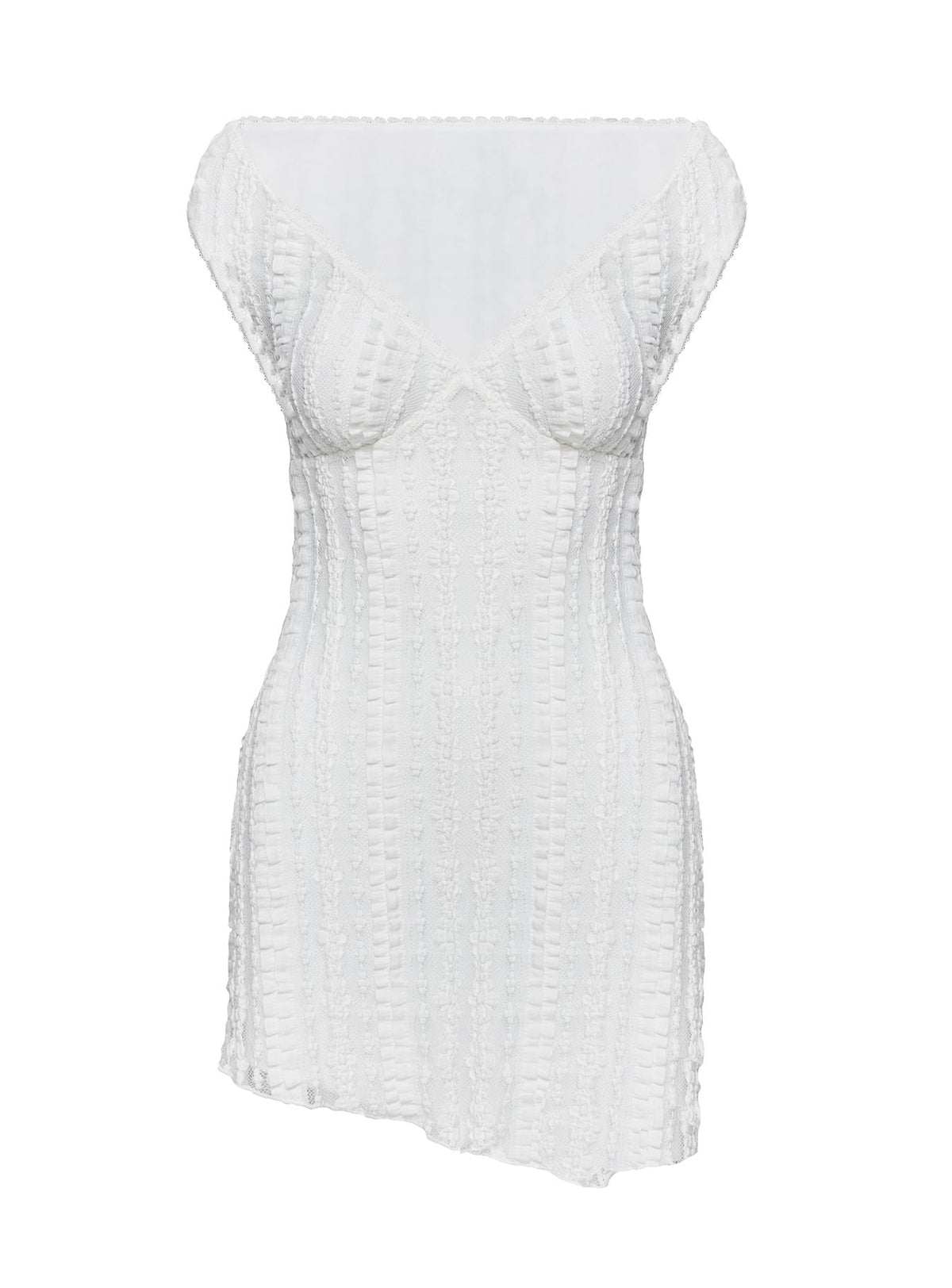 Women's Breezy Off The Shoulder Mini Dress White — Dress