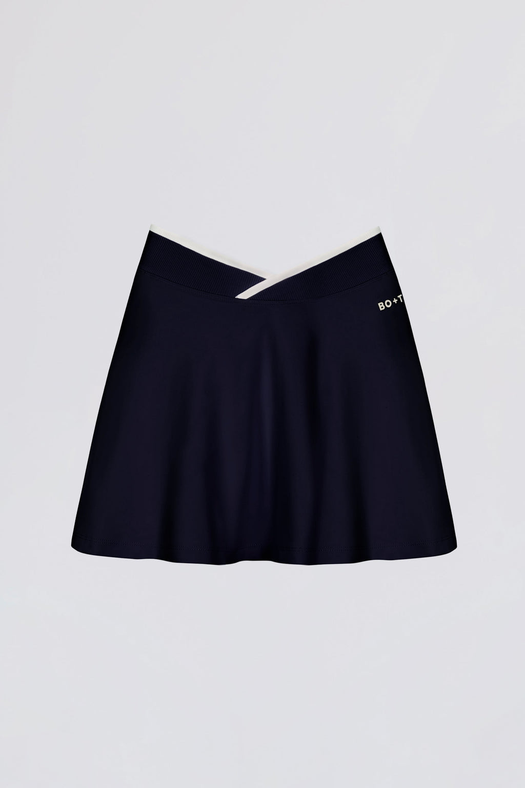 Women's Soft Active Crossover Mini Skort in Midnight — Skirt