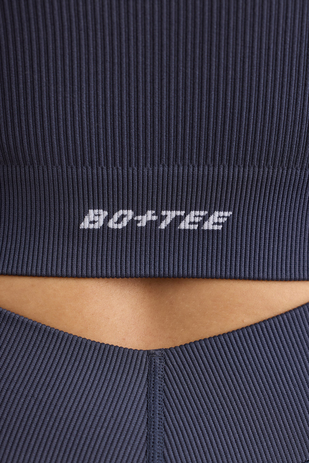 Women's FlexiRib Zip-Up Cropped Jacket in Indigo Slate