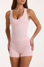 Women's Soft Active Tank Top in Blush Marl — Activewear