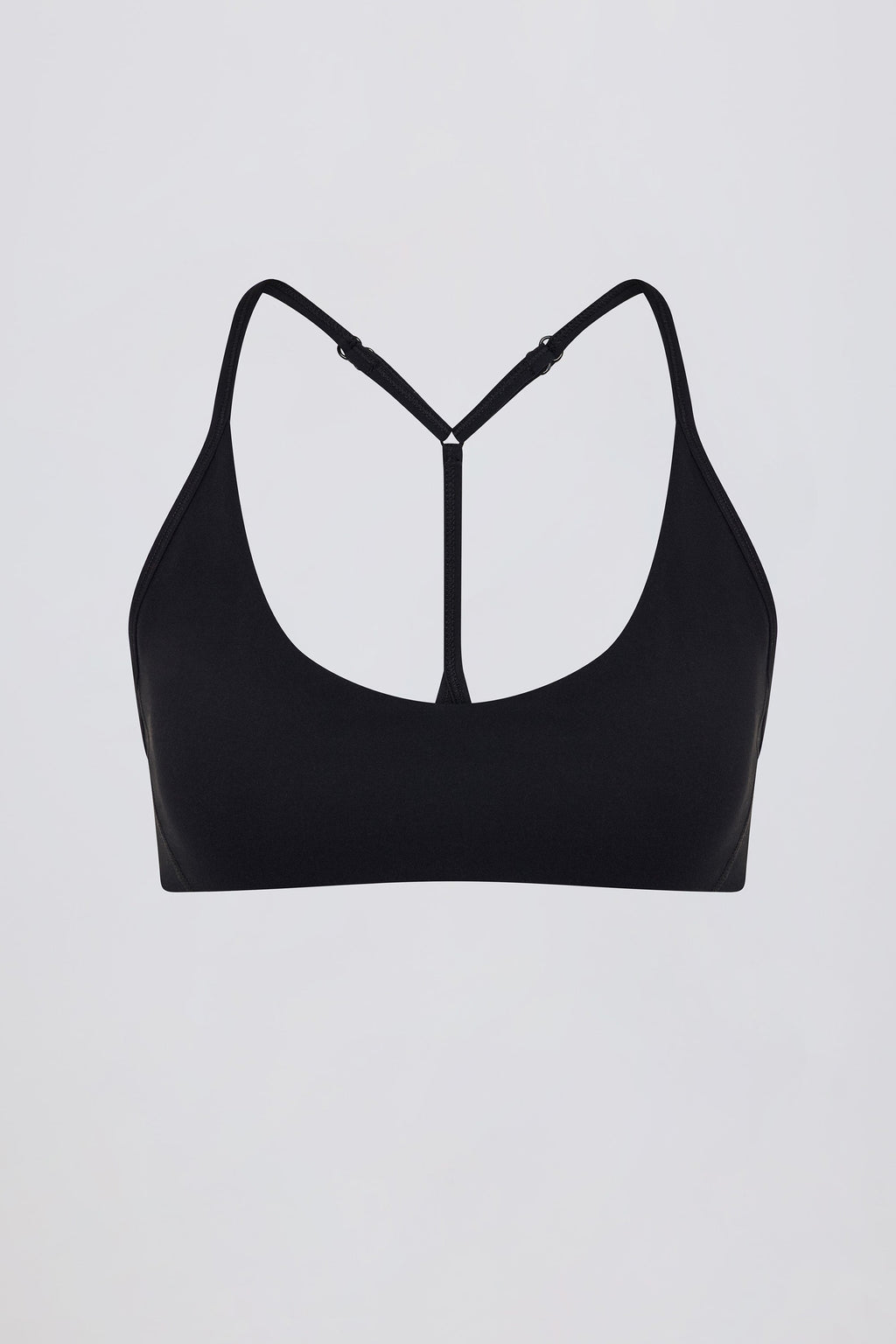 Women's Soft Active Racerback Sports Bra in Black — Activewear