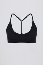 Women's Soft Active Racerback Sports Bra in Black — Activewear