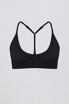 Women's Soft Active Racerback Sports Bra in Black — Activewear