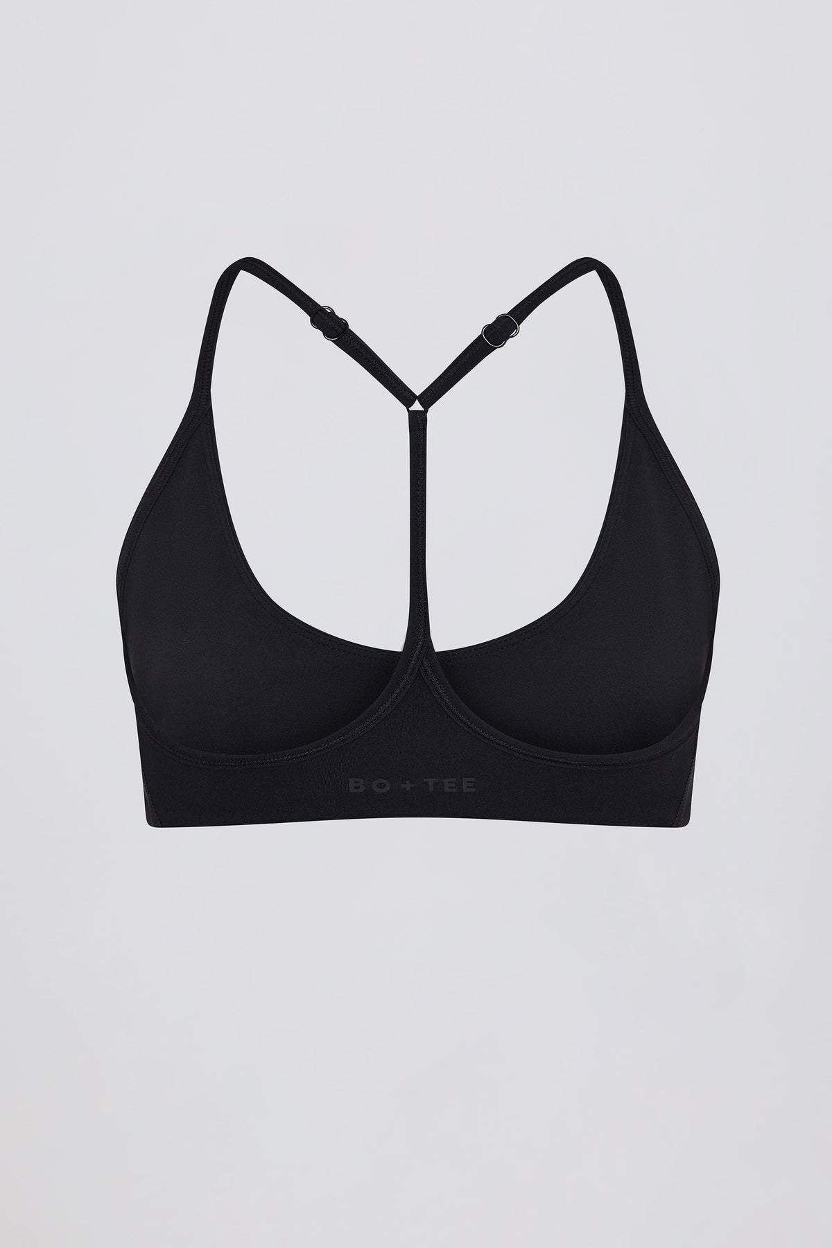 Women's Soft Active Racerback Sports Bra in Black — Activewear