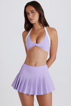 Women's Soft Active Low-Rise Pleated Tennis Skort in Lavender — Skirt