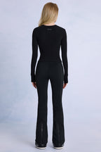 Waterproof Belted Ski Salopettes in Black — Belts