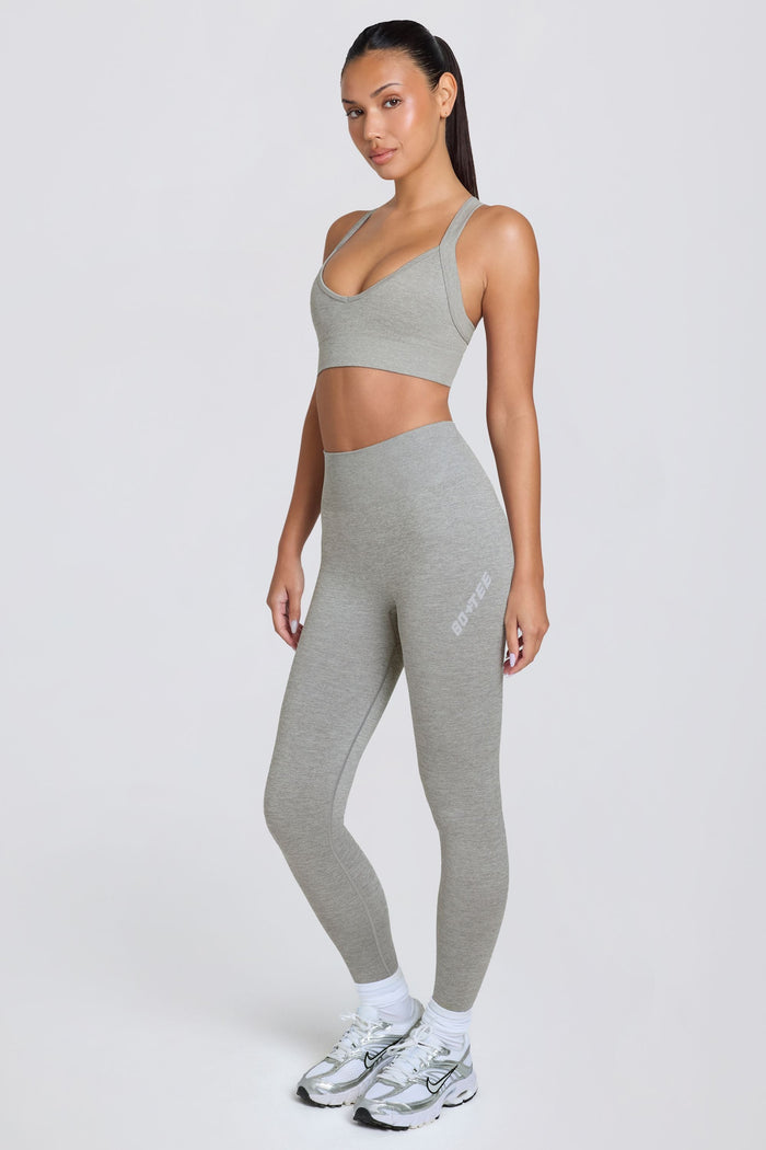 Women's Super Sculpt Seamless High-Waist Leggings in Grey Marl — Activewear