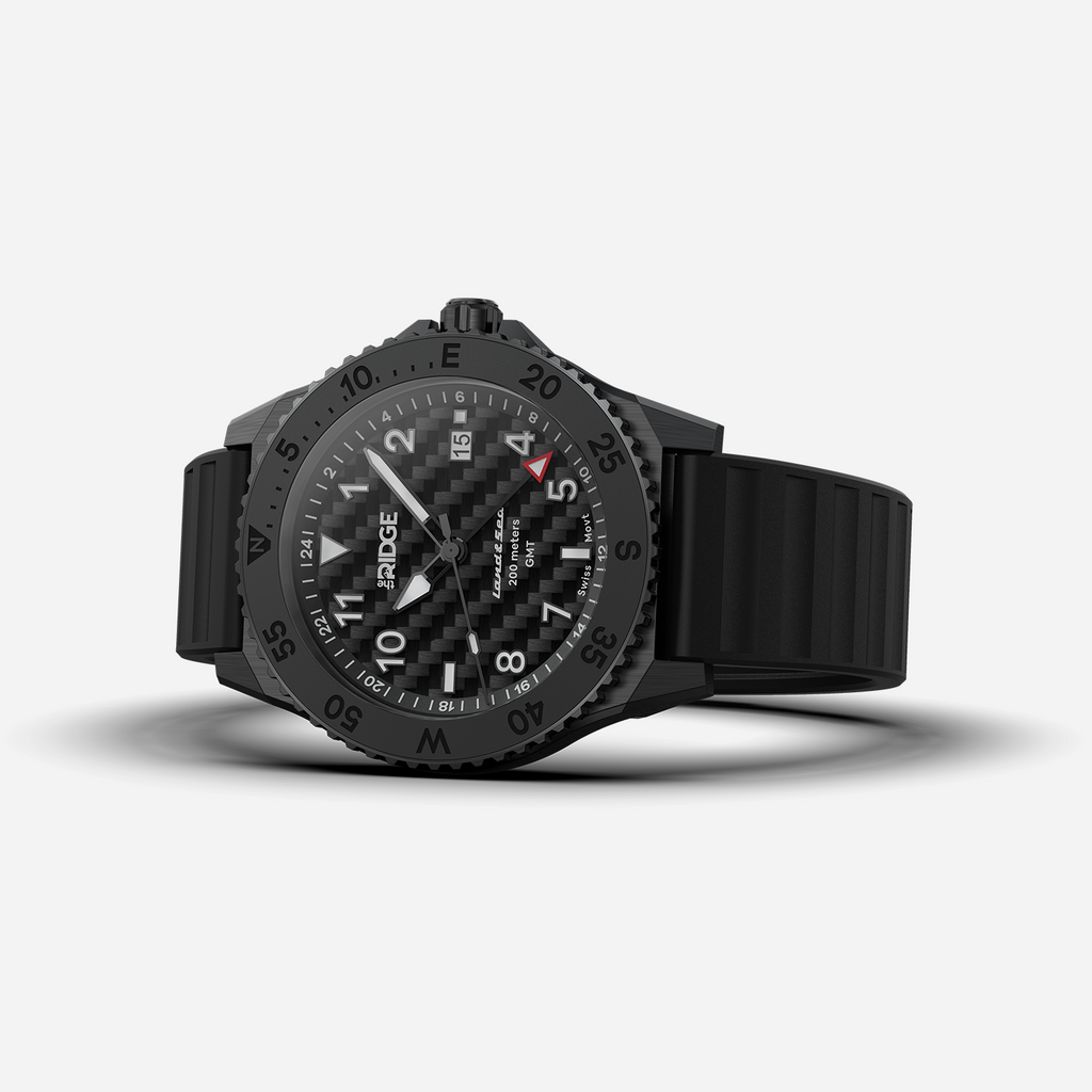 Land & Sea GMT Watch 42mm - Carbon Fiber 3k