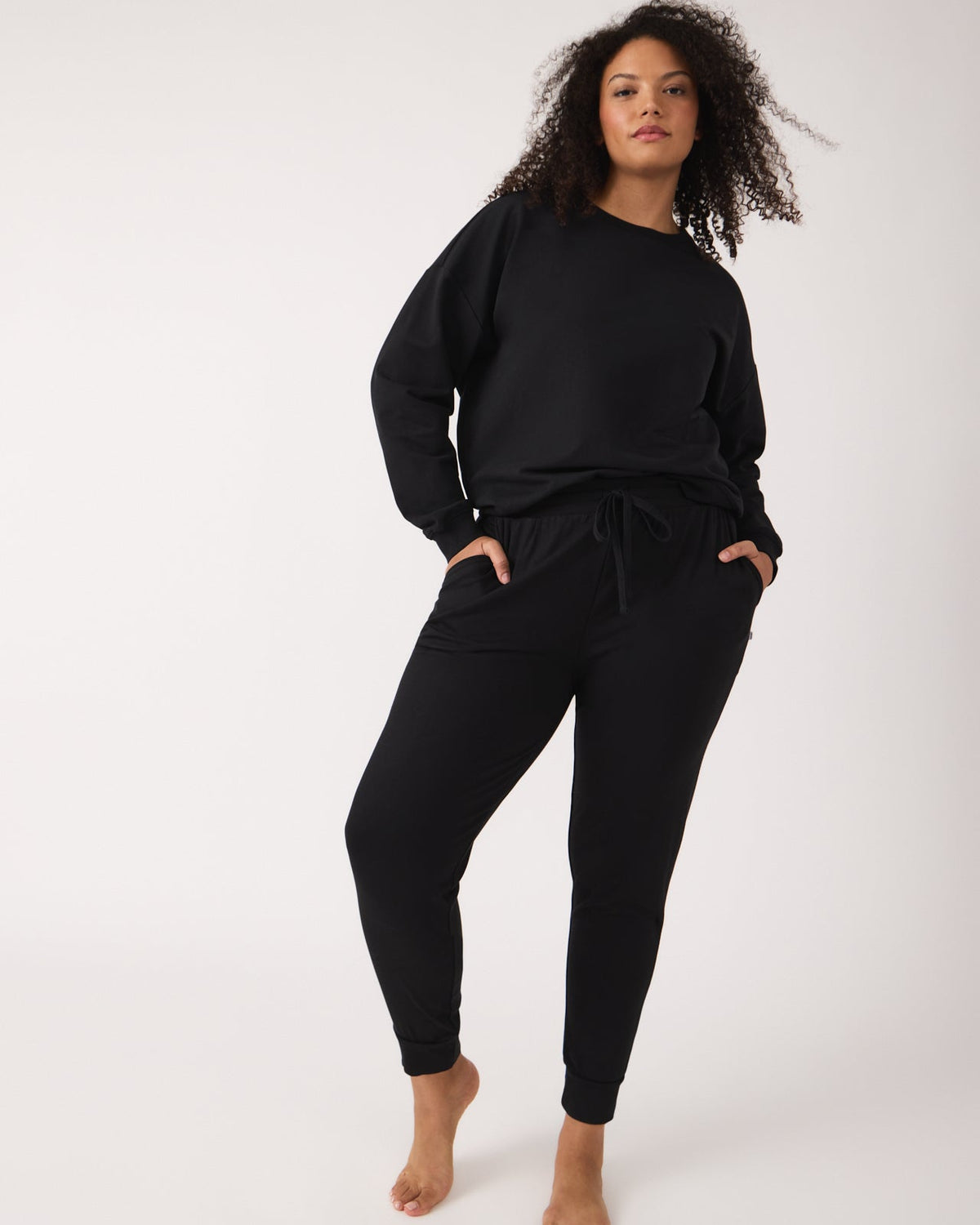 Black Women's Everyday Crewneck Sweatshirt — Sweater