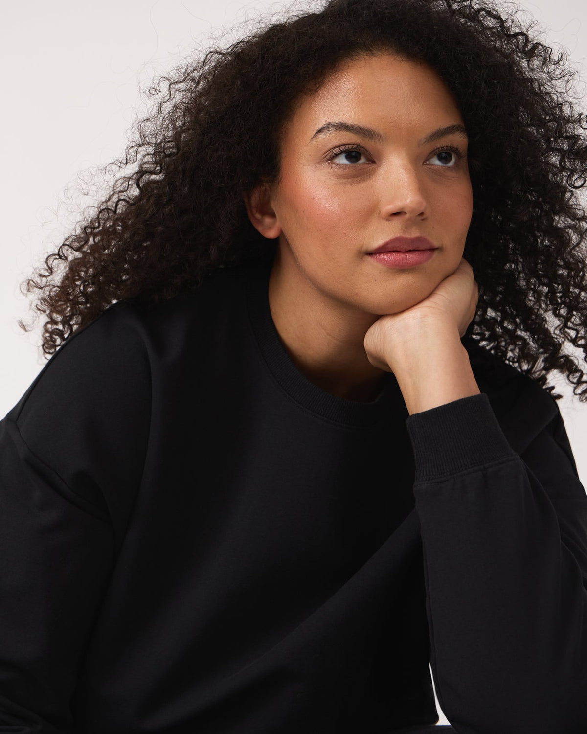 Black Women's Everyday Crewneck Sweatshirt — Sweater