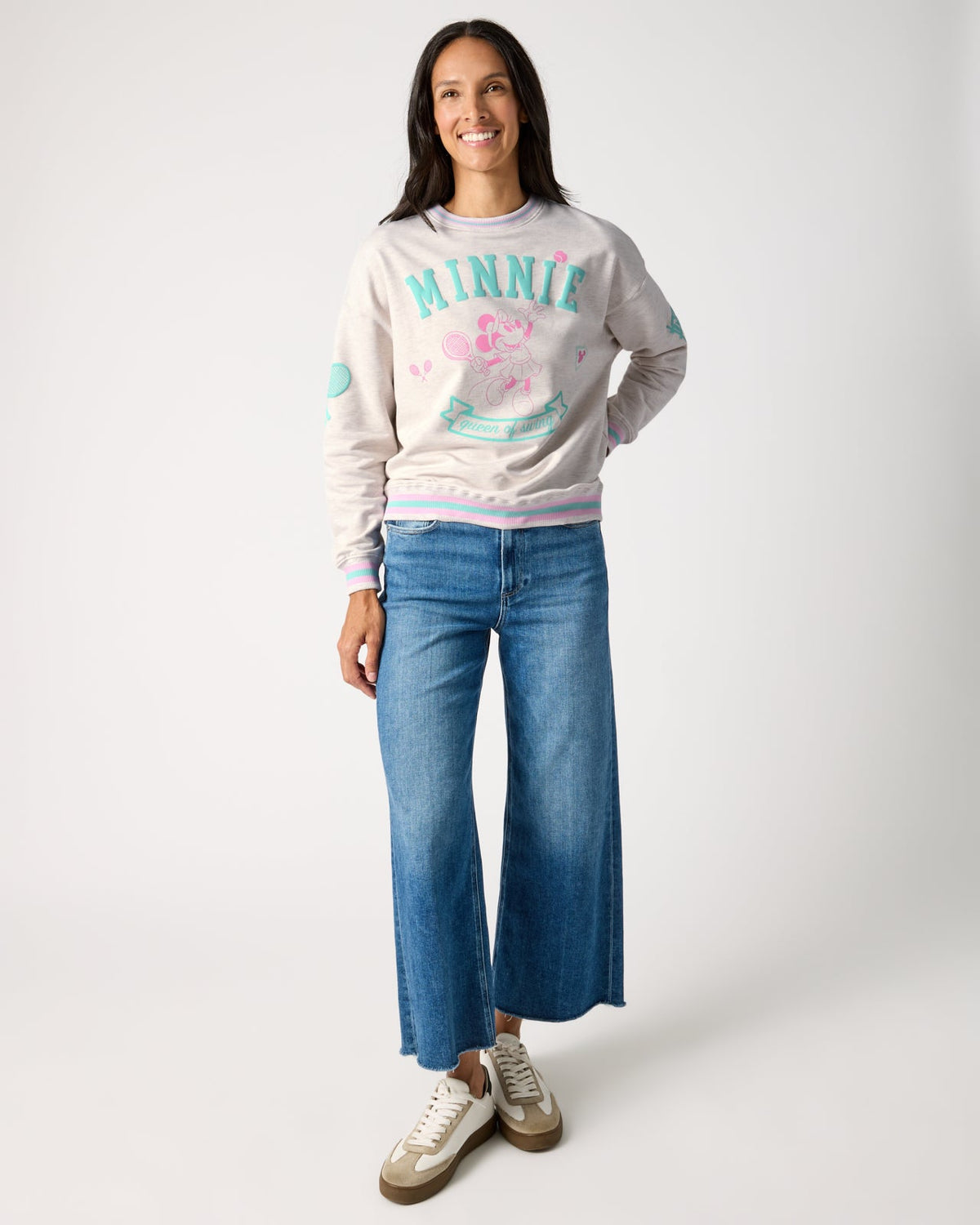 Disney Minnie Mouse Queen of Swing Women's Crewneck Sweatshirt — Sweater