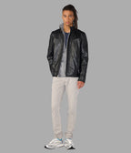 Sean Vintage Leather Racer Jacket