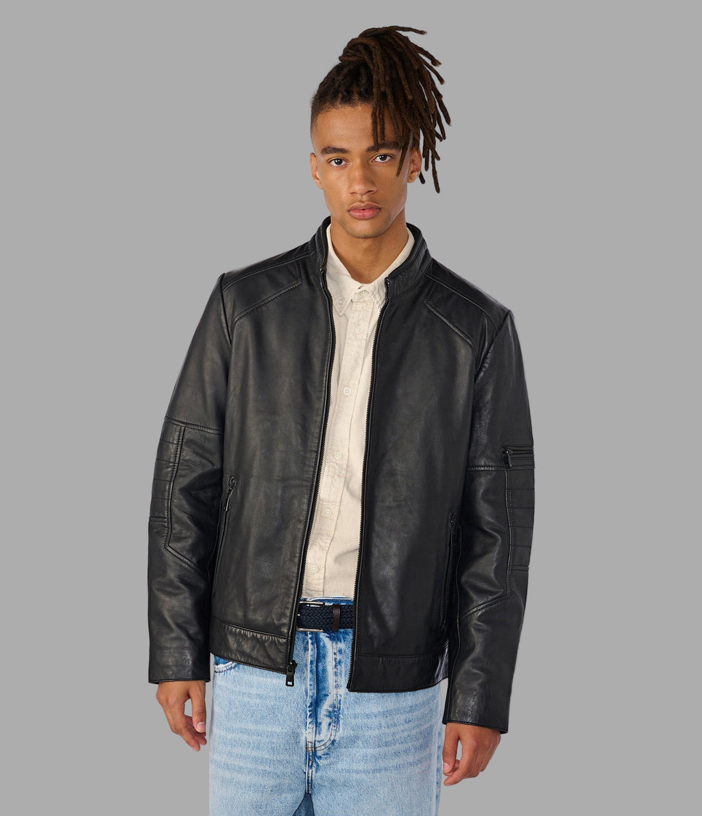Toby Quilted Leather Moto Jacket