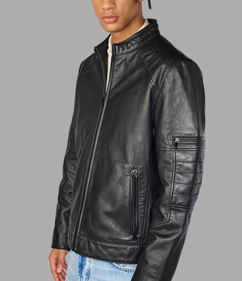 Toby Quilted Leather Moto Jacket