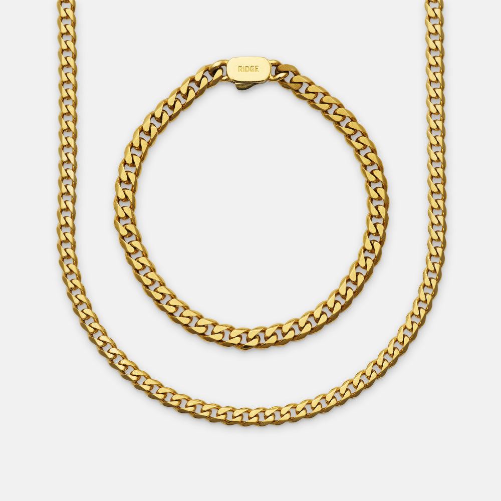 Curb Chain Kit - 18K Gold - Medium — Necklace