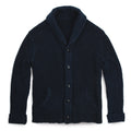 Men's The Shawl Cardigan in Indigo Dipped Cotton — Sweater