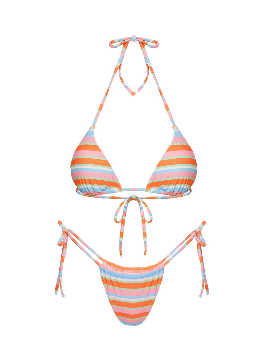 Women's Jenner Triangle Bikini Top Candy Stripe — Swimwear
