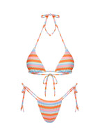 Women's Jenner Triangle Bikini Top Candy Stripe — Swimwear