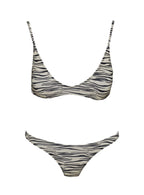 Women's Juliette Bikini Top Zebra — Swimwear