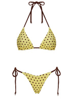 Women's Crispy Bikini Bottoms Yellow / Polka Dot — Swimwear