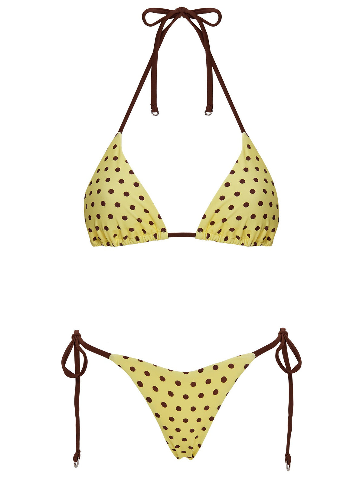 Women's Crispy Bikini Bottoms Yellow / Polka Dot — Swimwear