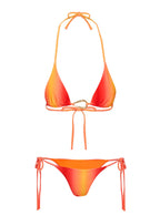 Women's Lemoine Triangle Bikini Top Ombre Orange — Swimwear