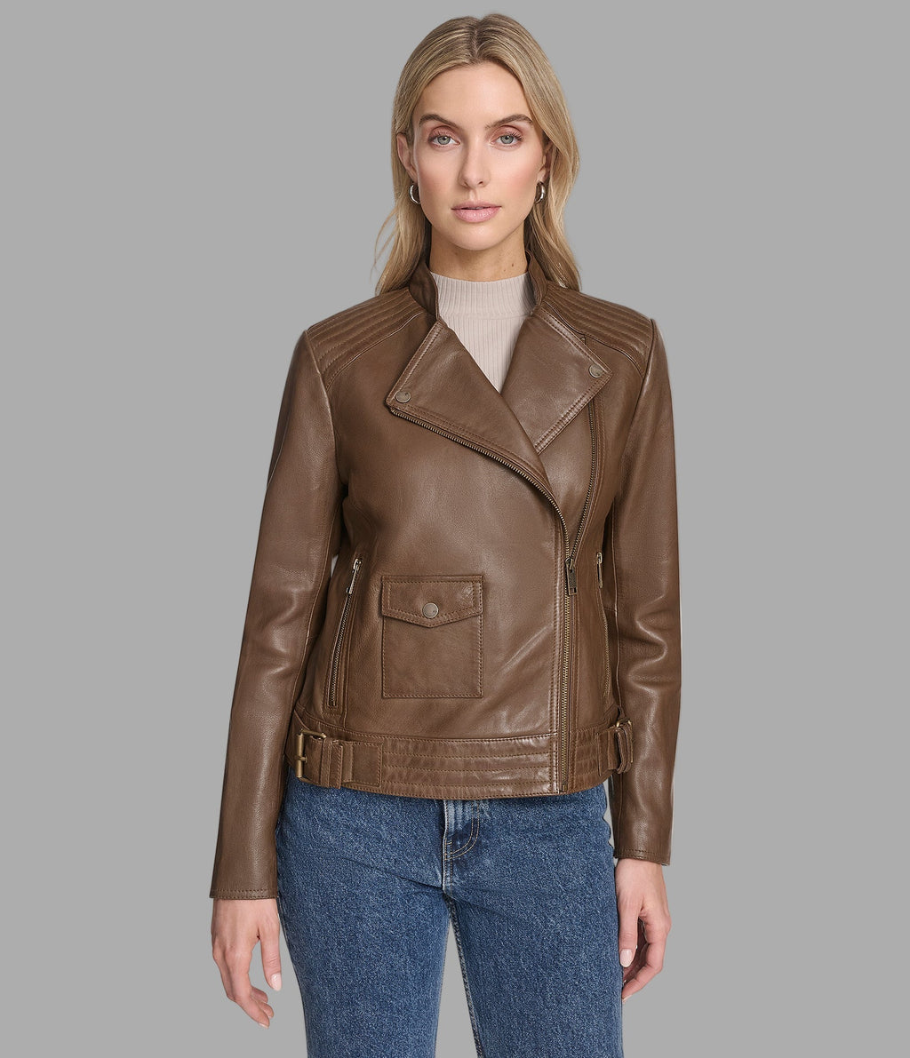 Frankie Leather Moto Jacket