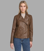 Frankie Leather Moto Jacket
