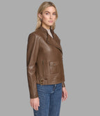 Frankie Leather Moto Jacket